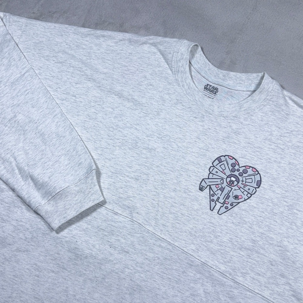 Disney Parks Star Wars Spirit Jersey XL NWT Millennium Falcon Heart I Love You